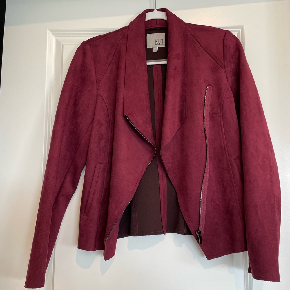 KUT from the Kloth faux suede jacket.